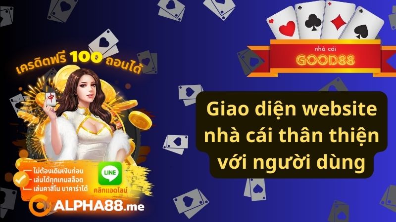 Giao diện website nhà cái thân thiện với người dùng