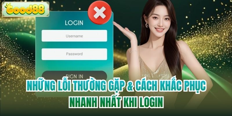 Những lỗi thường gặp & cách khắc phục nhanh nhất khi login